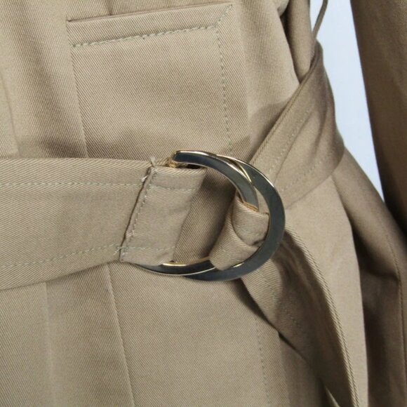 NEW SILK LAUNDRY Women’s The Trench Coat Size S | Color: Tan - Picture 3 of 8
